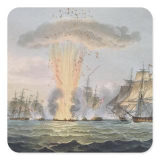 Capture and Destruction of Four Spanish Frigates, Square Sticker