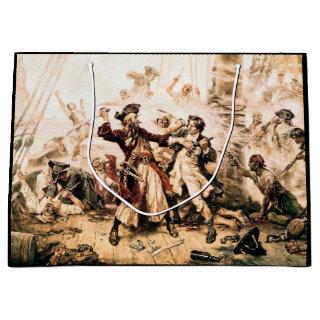 Capture, Pirate Blackbeard, Queen Anne's Revenge Large Gift Bag