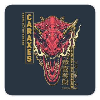 Caraxes Head Year of the Dragon | 恭喜發財 Square Sticker