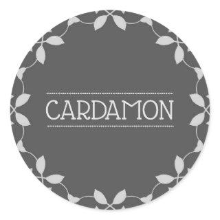 Cardamon Spice Jar Stickers