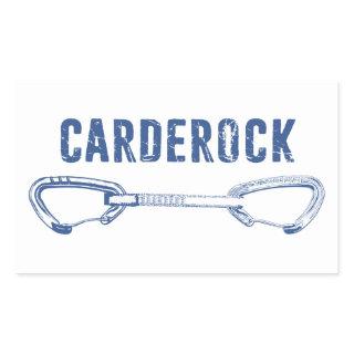 Carderock Rock Climbing Quickdraw Rectangular Sticker