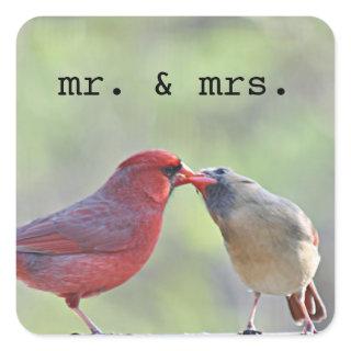 Cardinal photo square sticker