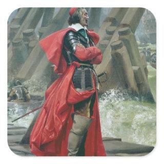 Cardinal Richelieu on the sea wall at La Square Sticker