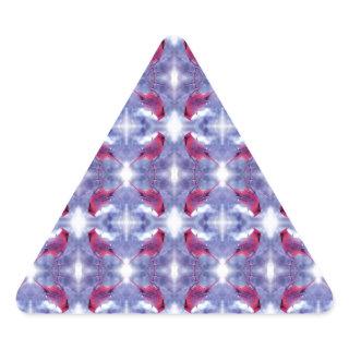 Cardinals in the Snow Triangle Sticker
