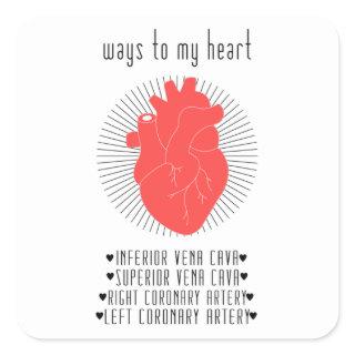 Cardiology Square Sticker