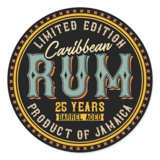 Caribbean Rum Classic Round Sticker