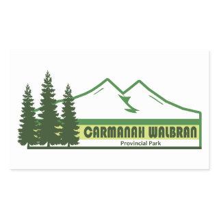 Carmanah Walbran Provincial Park Green Stripes Rectangular Sticker
