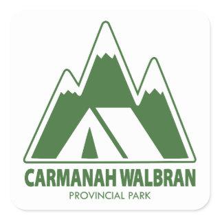 Carmanah Walbran Provincial Park Mountains Camping Square Sticker
