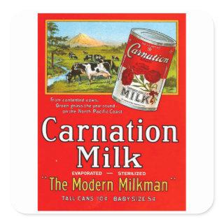 Carnation Milk - Vintage Milk Ad Square Sticker