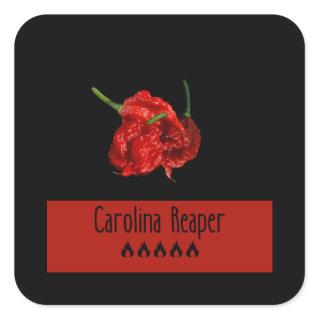 Carolina Reaper Square Sticker