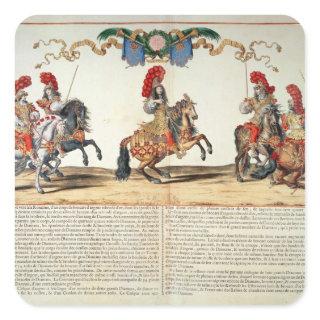 Carousel by Louis XIV  Front of Tuileries Square Sticker