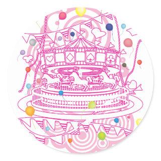 Carousel Classic Round Sticker