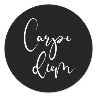 Carpe Diem Classic Round Sticker