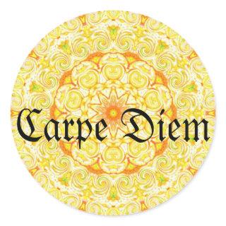 Carpe Diem Classic Round Sticker