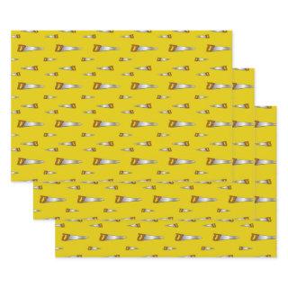 Carpenter's Saw Handyman Fun Yellow  Sheets
