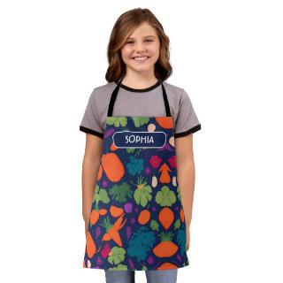 Carrot Floral Colorful Personalized Pattern Apron
