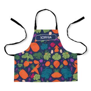 Carrot Floral Colorful Personalized Pattern Apron