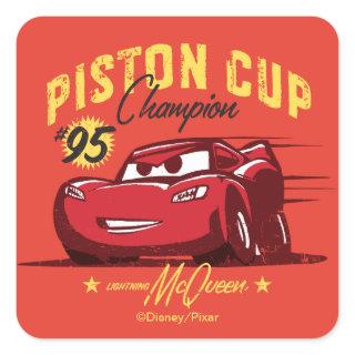 Cars 3 | Lightning McQueen - #95 Piston Cup Champ Square Sticker