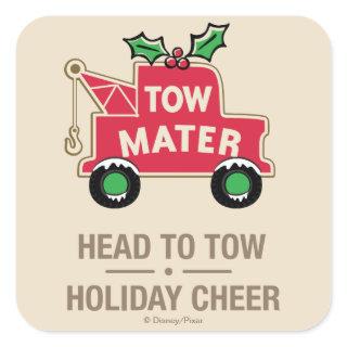 Cars | Head To Tow Holiday Cheer Square Sticker