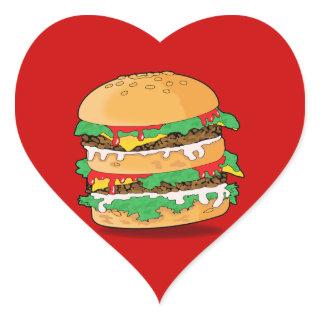 Cartoon Hamburger Sticker