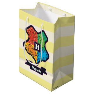 Cartoon Hogwarts Crest Medium Gift Bag