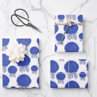 Cartoon Jellyfish Watercolor Painting Pattern  Sheets