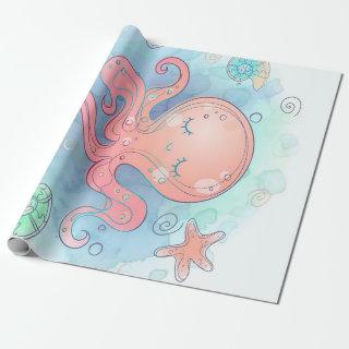Cartoon Octopus | Cute Octopus Sweet Dream