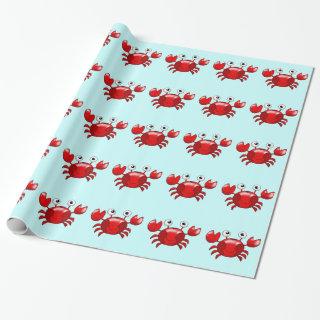 Cartoon red crab