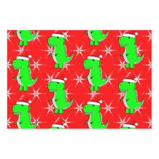 Cartoon T Rex Cute Dino Santas Christmas Hat  Sheets