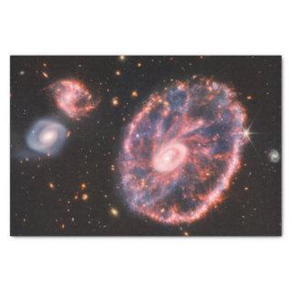 Cartwheel Galaxy, James Webb Space Telescope Tissue Paper