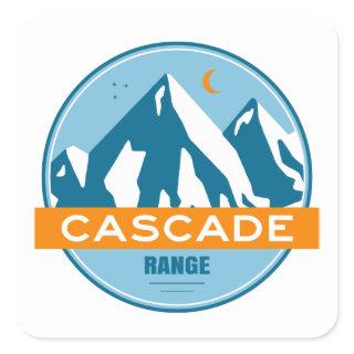 Cascade Range Square Sticker