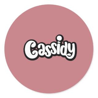 Cassidy Name Stickers