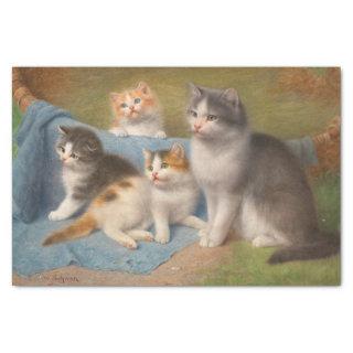 Cat and Kittens Wilhelm Schwar Art Tissue Paper