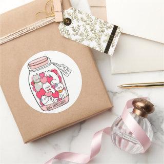 Cat Antidepressant Funny Cat Lover Gift Classic Round Sticker