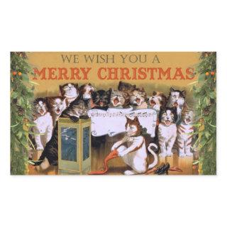 Cat Christmas Choir Sticker