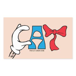 Cat In the Hat | Cat Text Rectangular Sticker