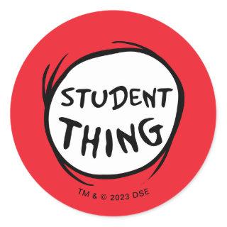 Cat in the Hat | Thing 1 Thing 2 - Student Thing Classic Round Sticker