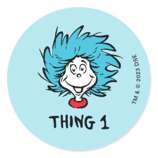 Cat in the Hat | Thing 1 Thing 2 - Thing 1 Classic Round Sticker