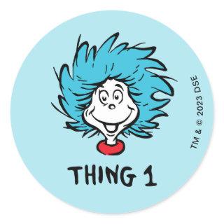 Cat in the Hat | Thing One Classic Round Sticker