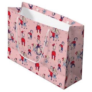Cat In The Hat | With Kids Pattern Large Gift Bag