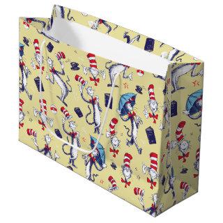 Cat In The Hat | Yellow Pattern Large Gift Bag