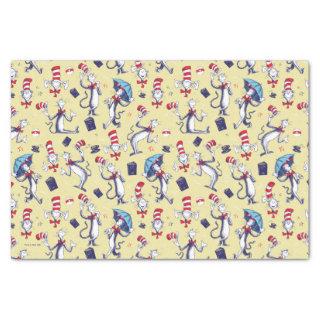 Cat In The Hat | Yellow Pattern Tissue Paper