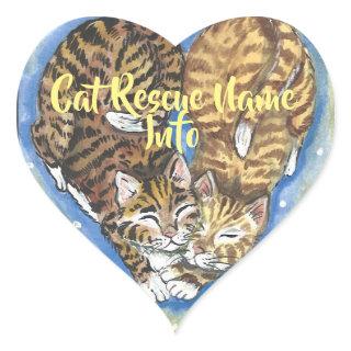Cat Kitten Heart Sticker Rescue Humane Personalize