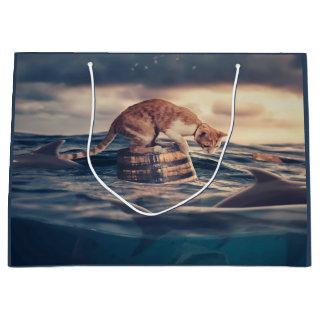 Cat Nap Dream or Nightmare Large Gift Bag