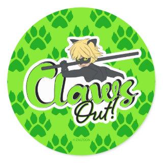 Cat Noir | Claws Out! Classic Round Sticker