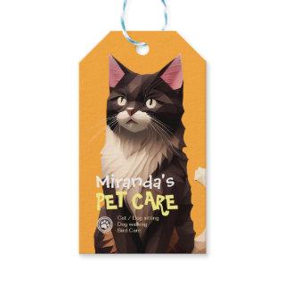 Cat Paper Cut Art Pet Care Food Shop Animal Clinic Gift Tags