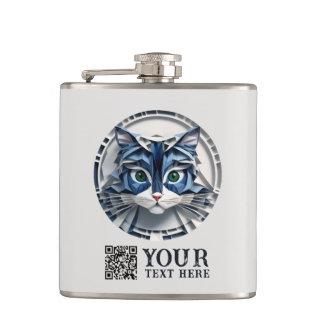 Cat Paper Origami Pet Care Grooming Animal Clinic Flask
