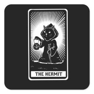 Cat Tarot Card Fantasy Square Sticker