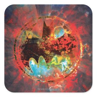 Cataclysmic Bat Logo Square Sticker