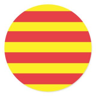 Catalan Flag Rond Sticker "Serenya"
